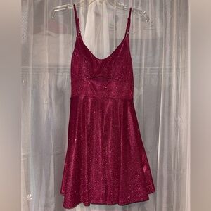 Hot Pink Sparkly City Vibe Dress